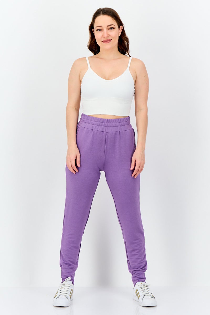Hummel Women Sportswear Fit Outdoor Sweatpants, Purple - Image 2
